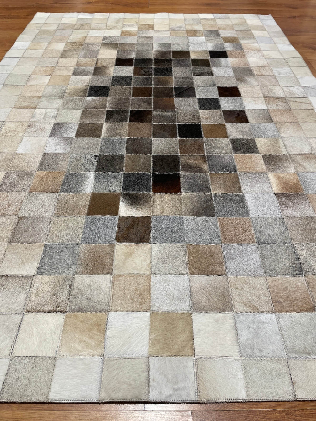 Patchwork Original Leather Rug by Camel Carpet