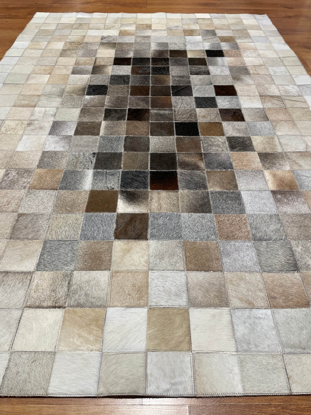 Patchwork Original Leather Rug by Camel Carpet