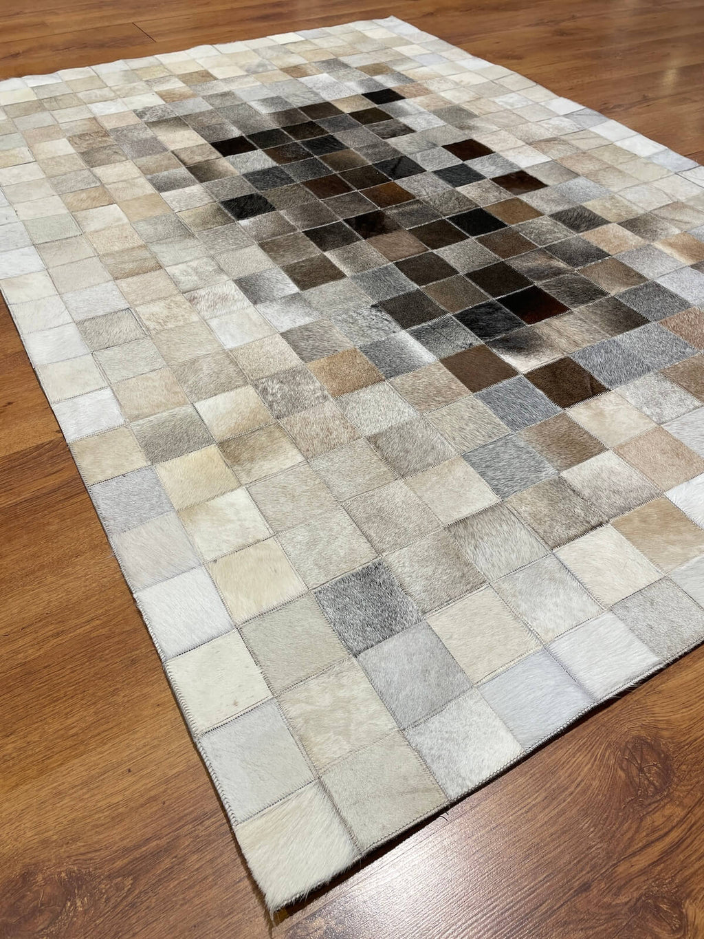 Patchwork Original Leather Rug by Camel Carpet