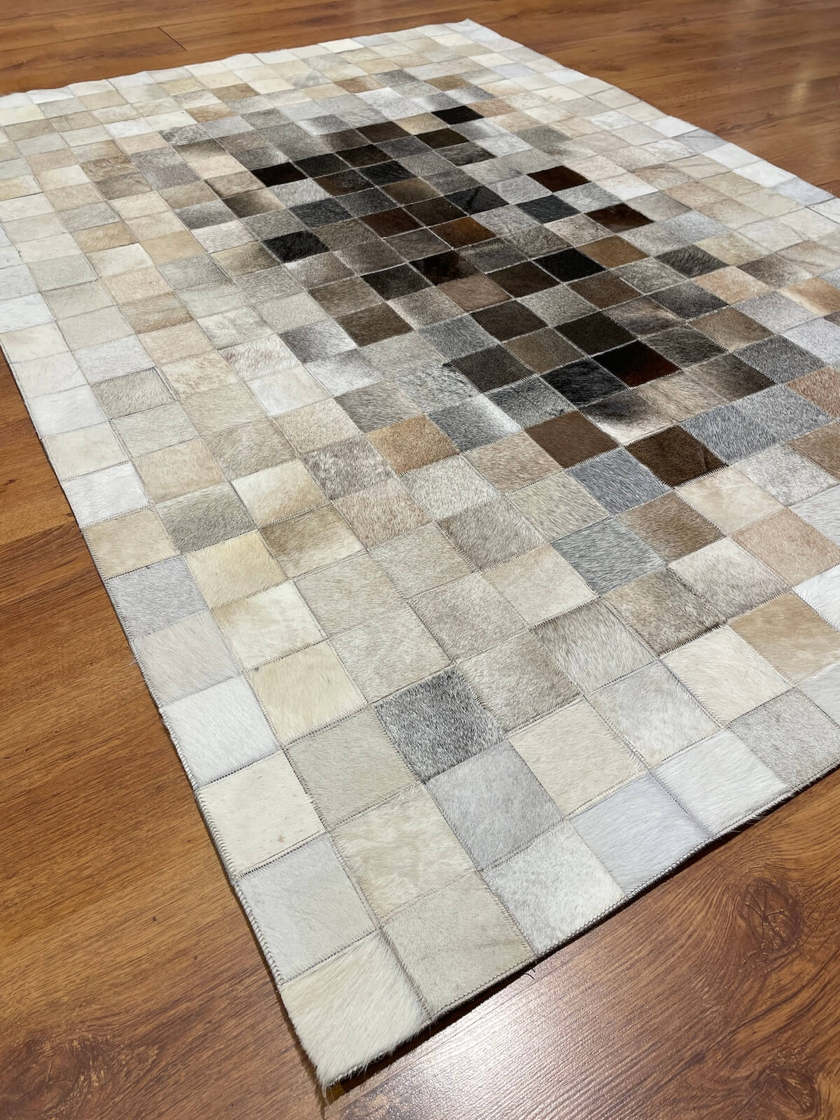 Patchwork Original Leather Rug by Camel Carpet