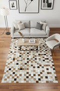 Patchwork Original Leather Rug by Camel Carpet