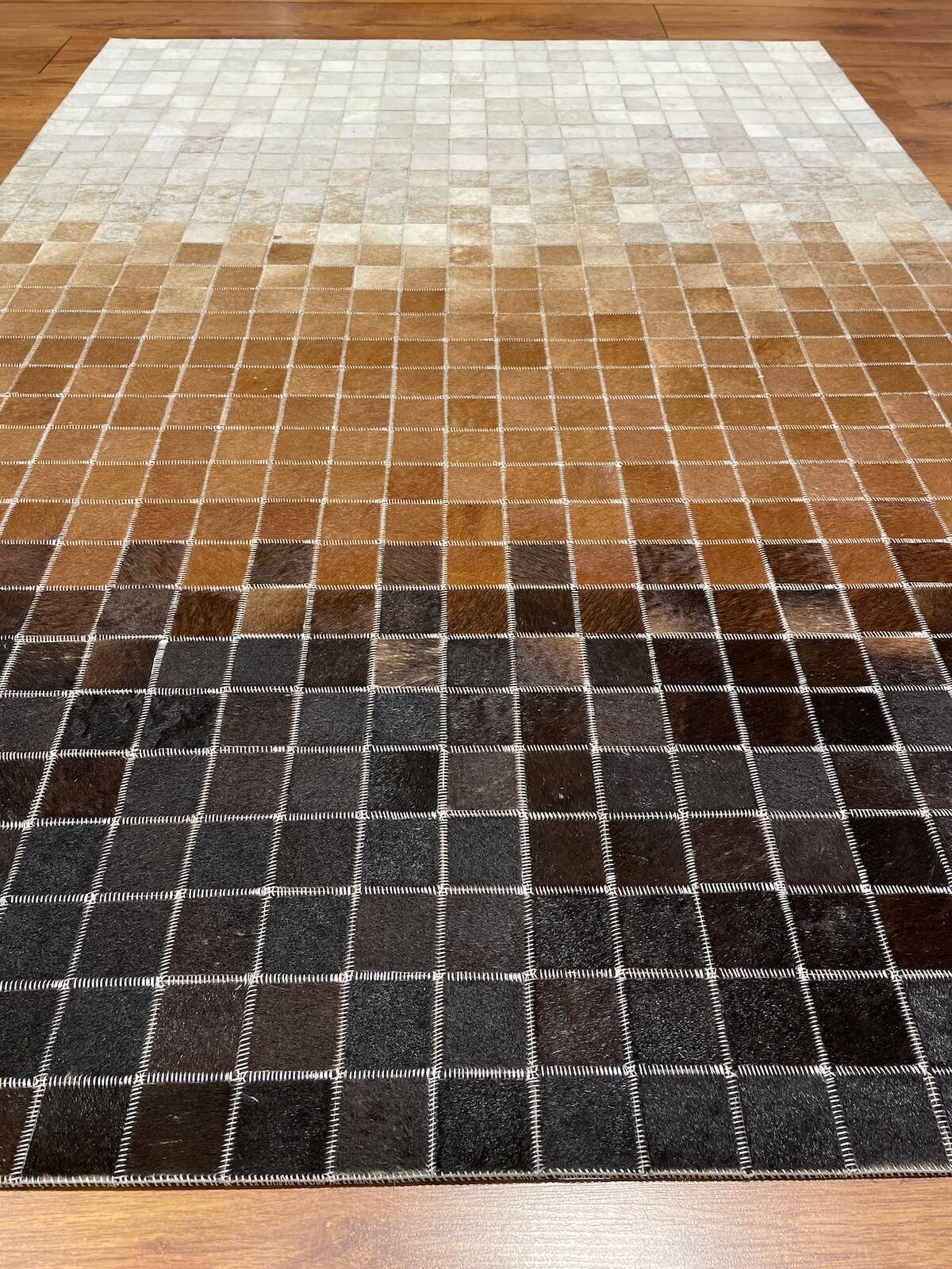 Patchwork Original Leather Rug by Camel Carpet