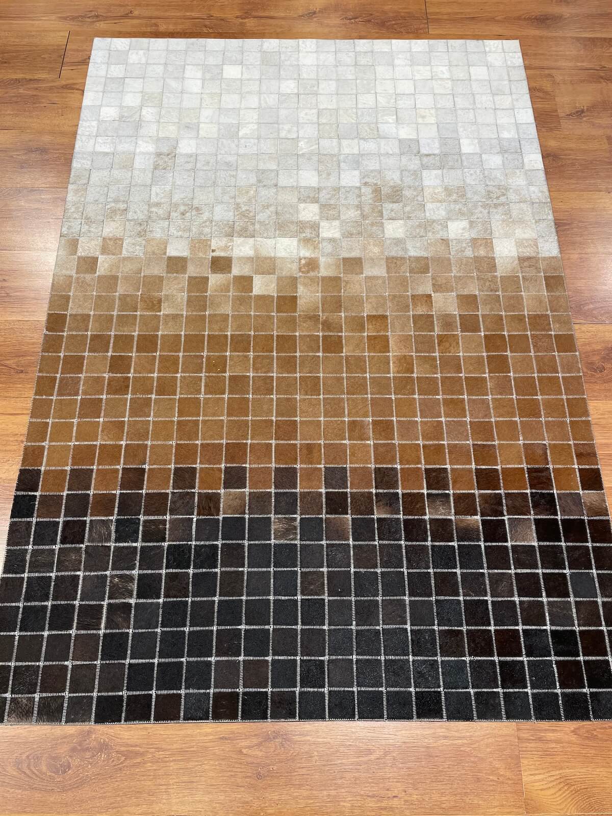 Patchwork Original Leather Rug by Camel Carpet
