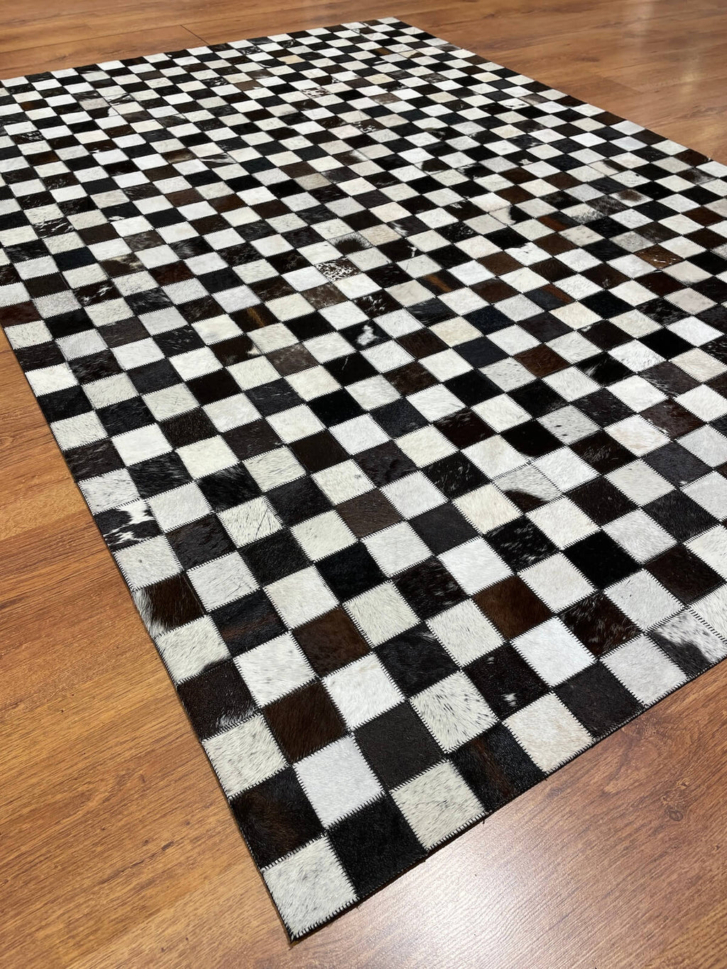 Patchwork Original Leather Rug by Camel Carpet