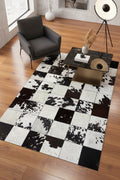 Patchwork Original Leather Rug by Camel Carpet