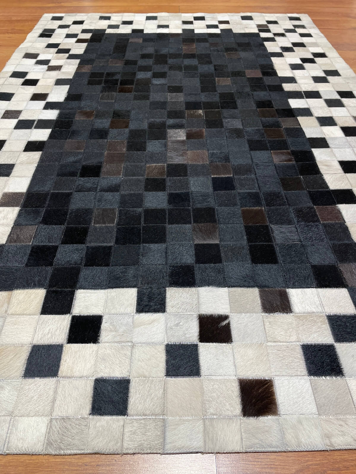 Patchwork Original Leather Rug by Camel Carpet