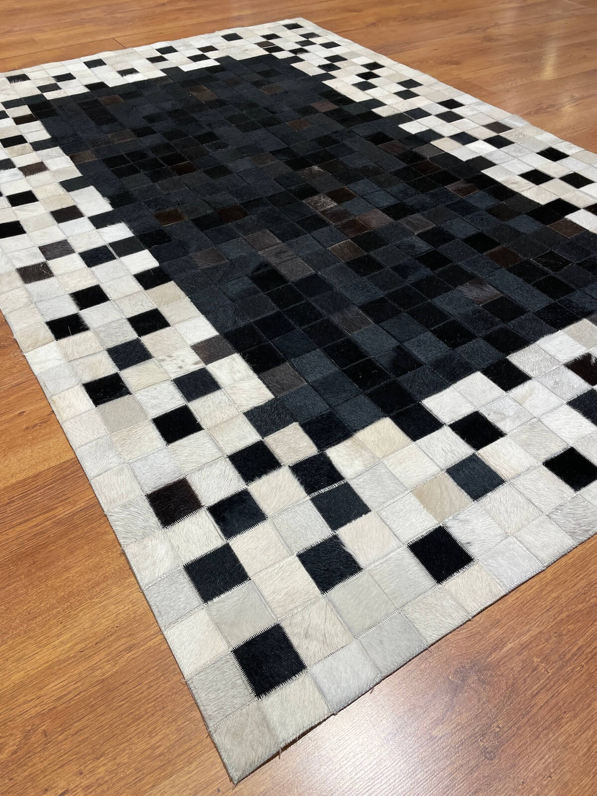 Patchwork Original Leather Rug by Camel Carpet