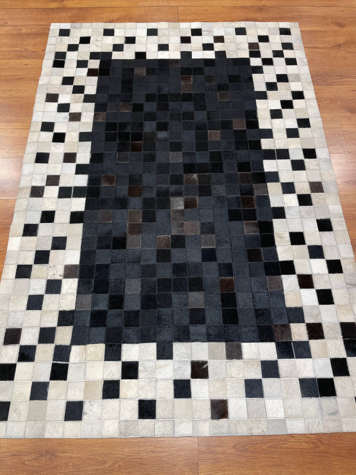Patchwork Original Leather Rug by Camel Carpet