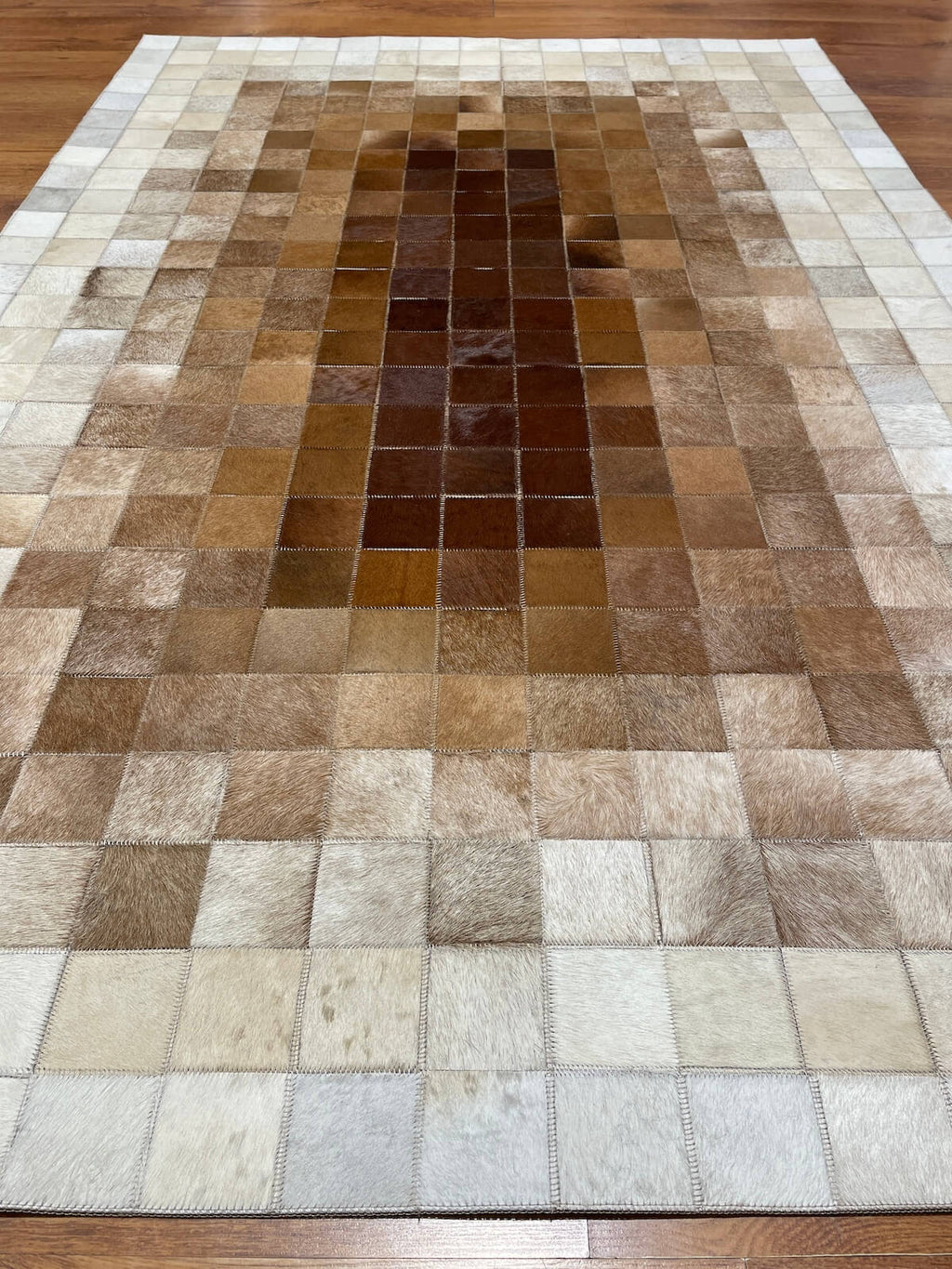 Patchwork Original Leather Rug by Camel Carpet
