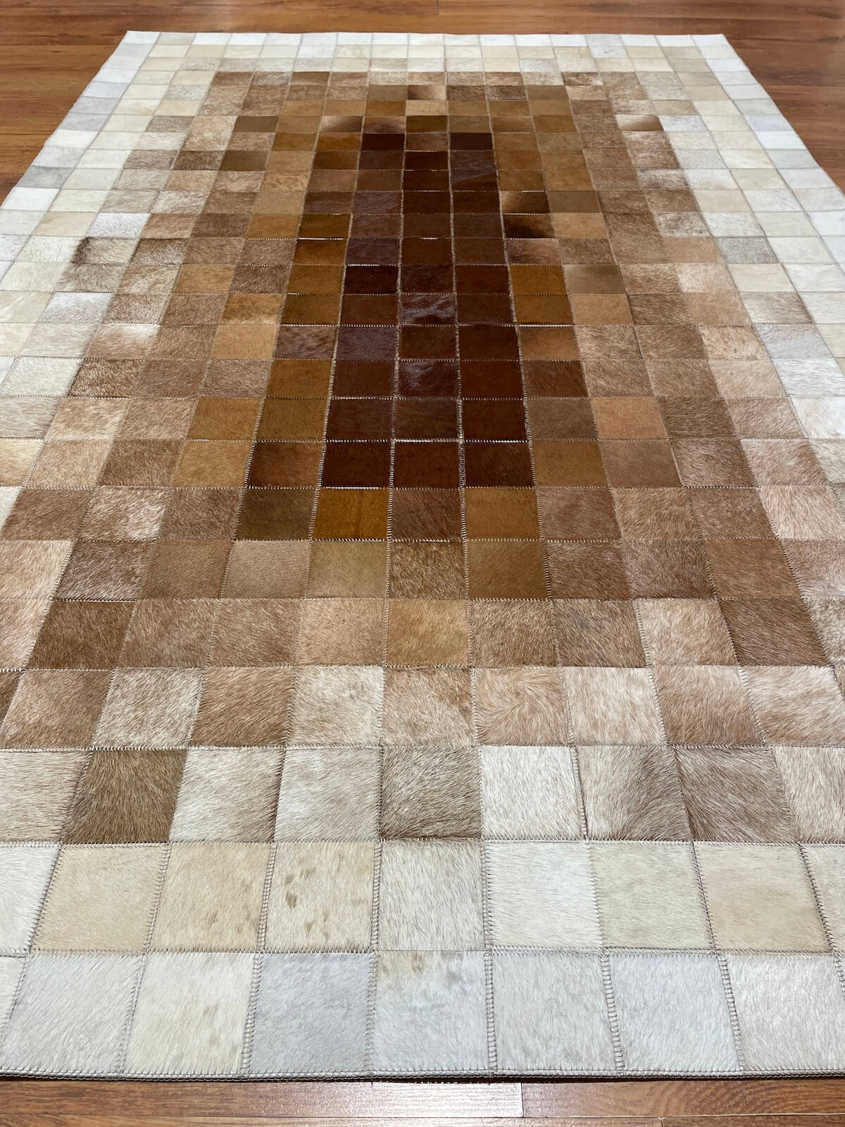 Patchwork Original Leather Rug by Camel Carpet