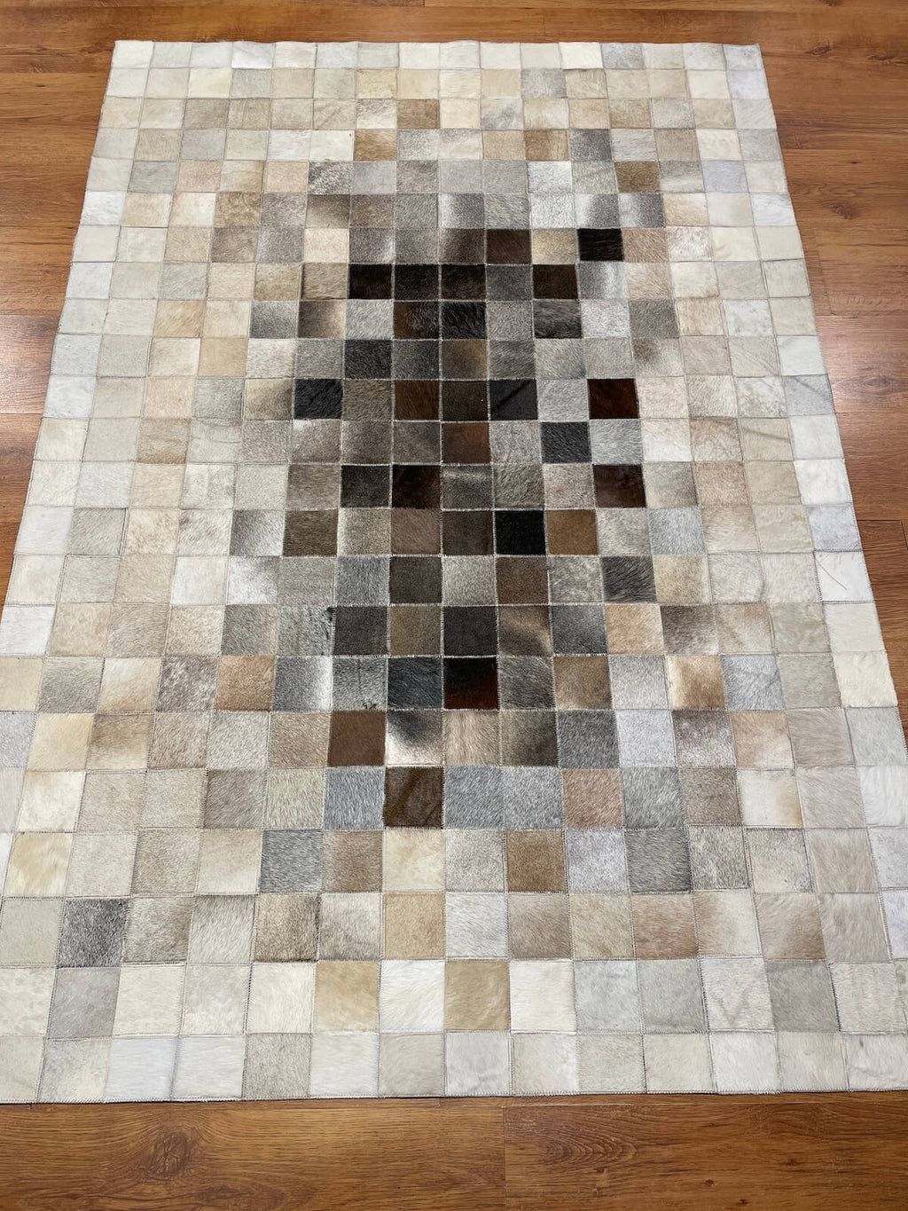 Patchwork Original Leather Rug by Camel Carpet