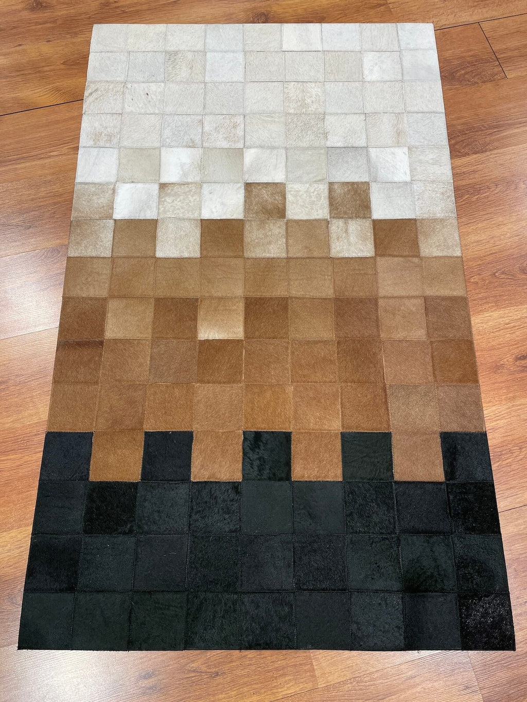 Patchwork Original Leather Rug by Camel Carpet