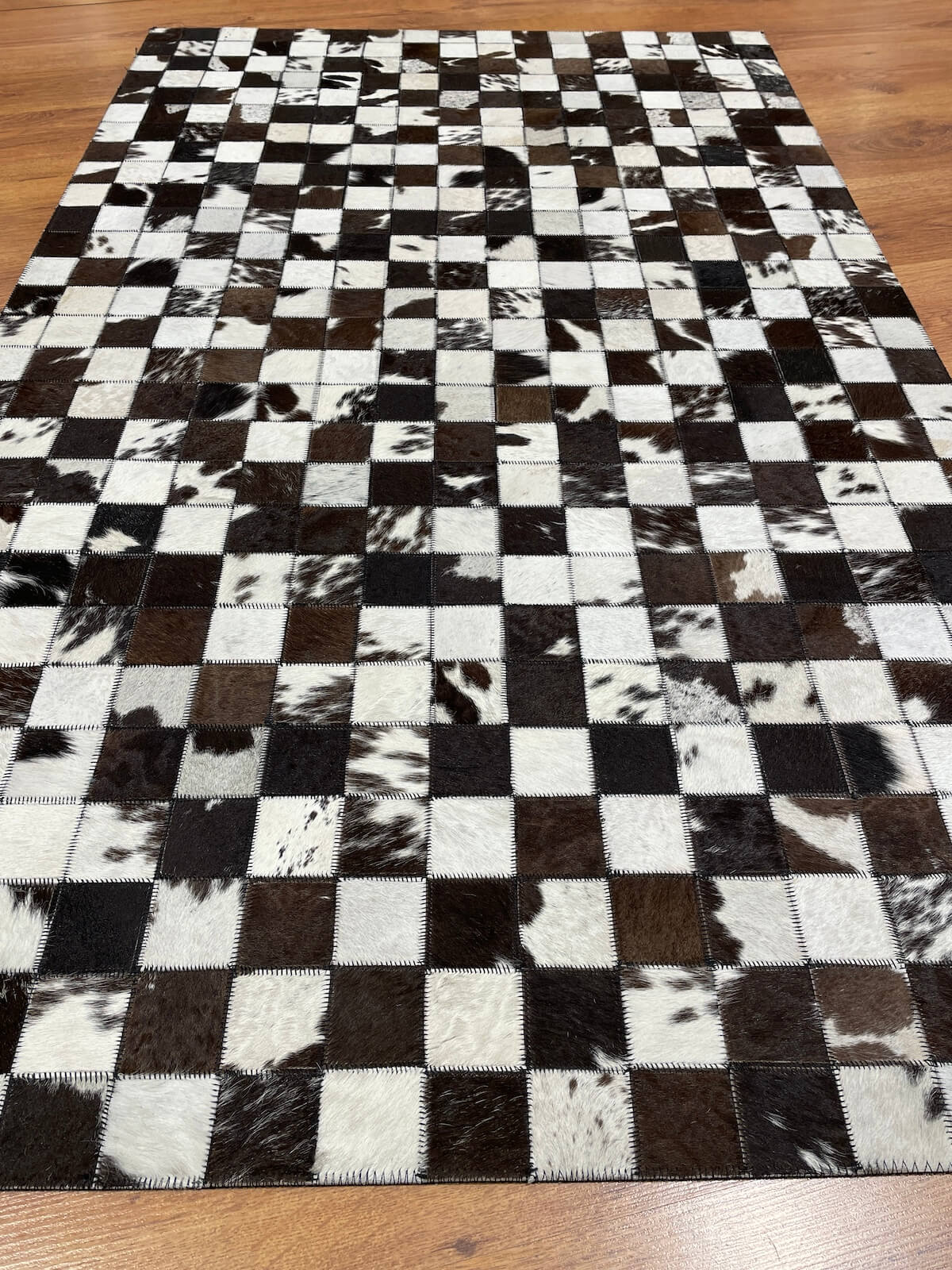 Patchwork Original Leather Rug by Camel Carpet