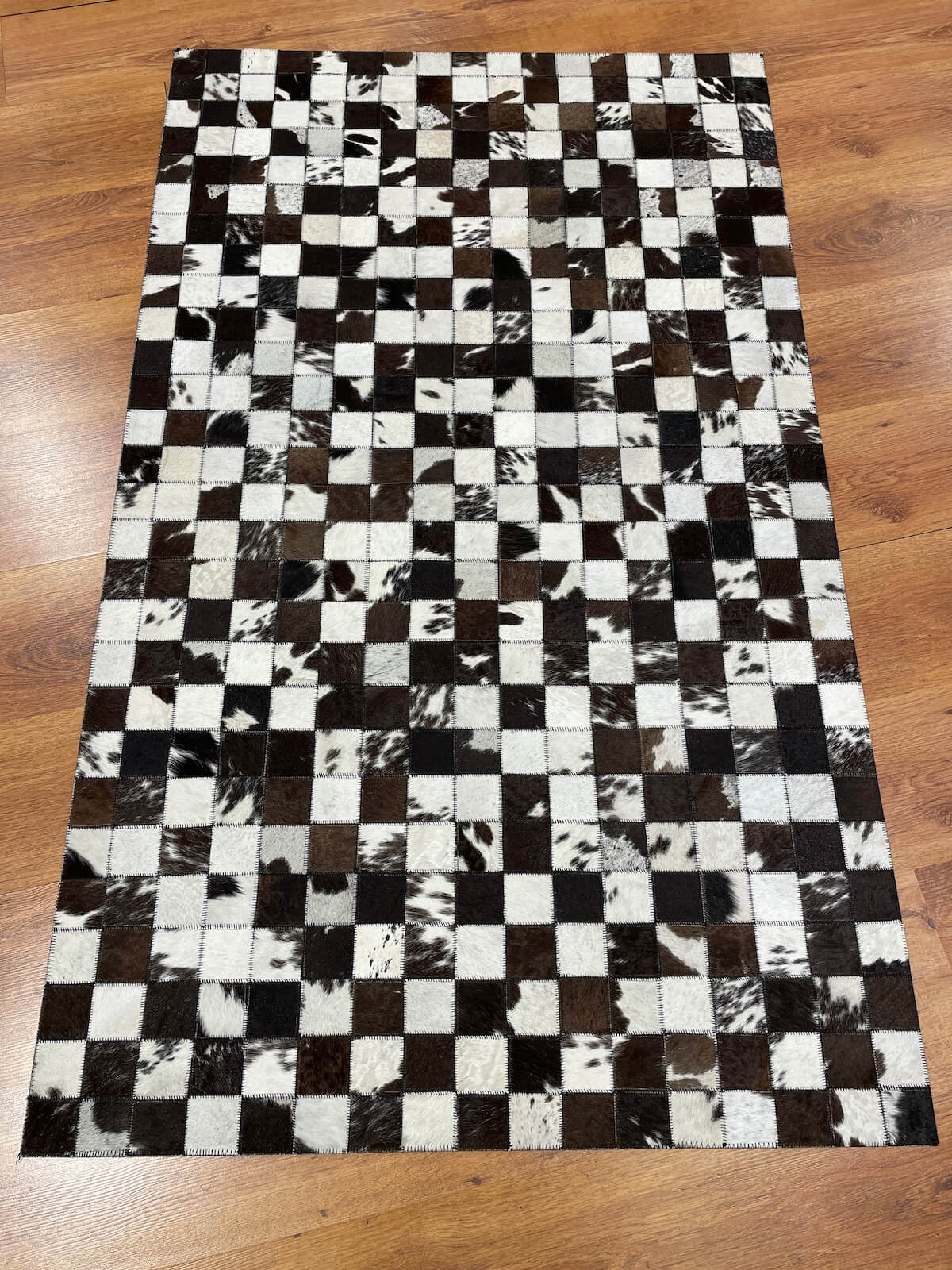 Patchwork Original Leather Rug by Camel Carpet