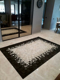 Patchwork Original Leather Rug by Camel Carpet