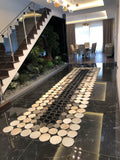 Polka Dot Original Leather Rug by Camel Carpet
