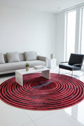 Toscana Round Original Leather Rug – 195X195 by Camel Carpet