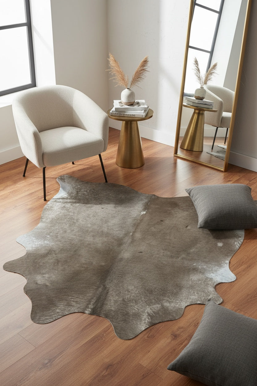 Argentine Original Leather Post Rug by Camel Carpet