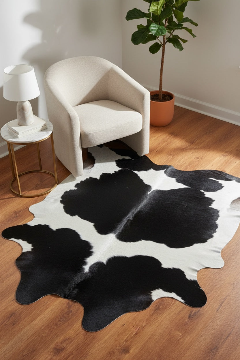 Argentine Original Leather Post Rug by Camel Carpet
