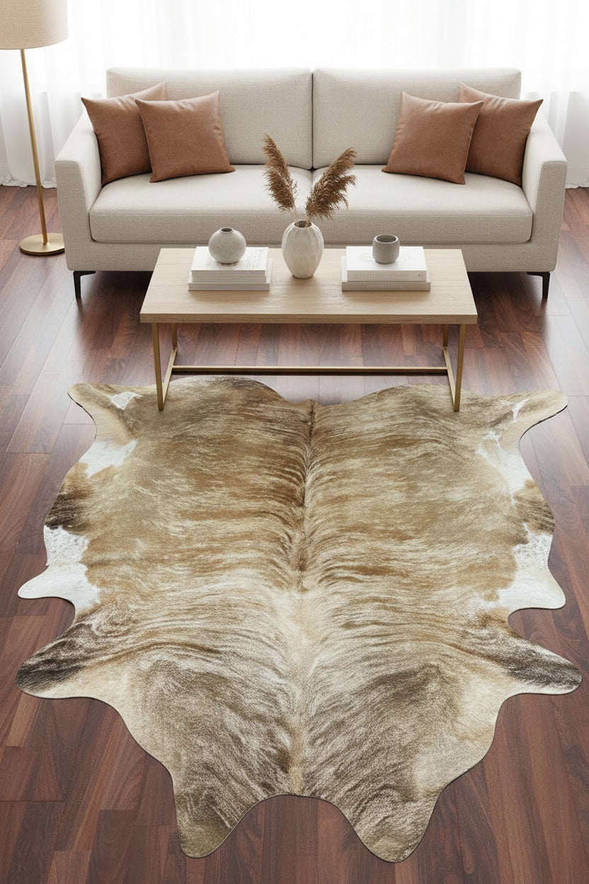 Argentine Original Leather Post Rug by Camel Carpet
