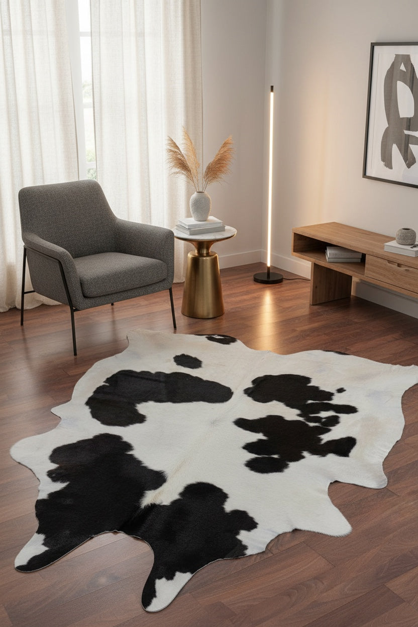 Argentine Original Leather Post Rug by Camel Carpet