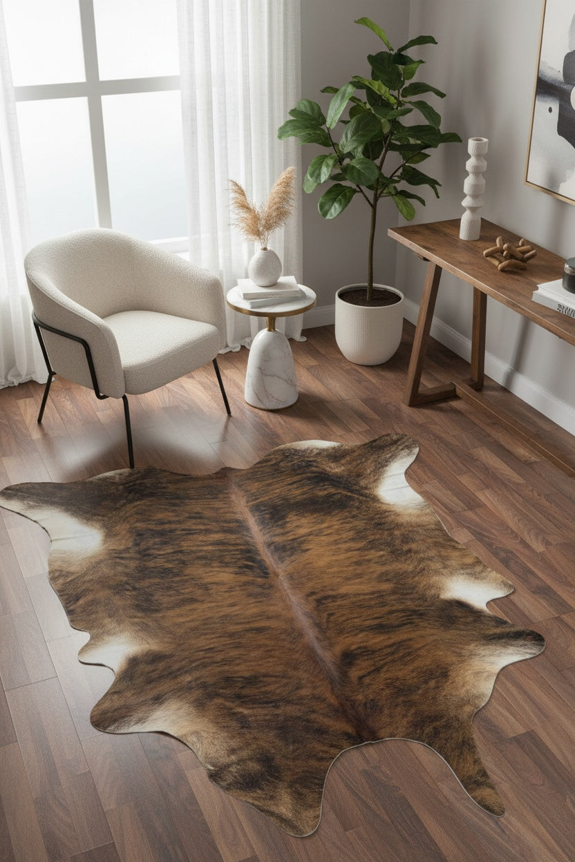 Argentine Original Leather Post Rug by Camel Carpet