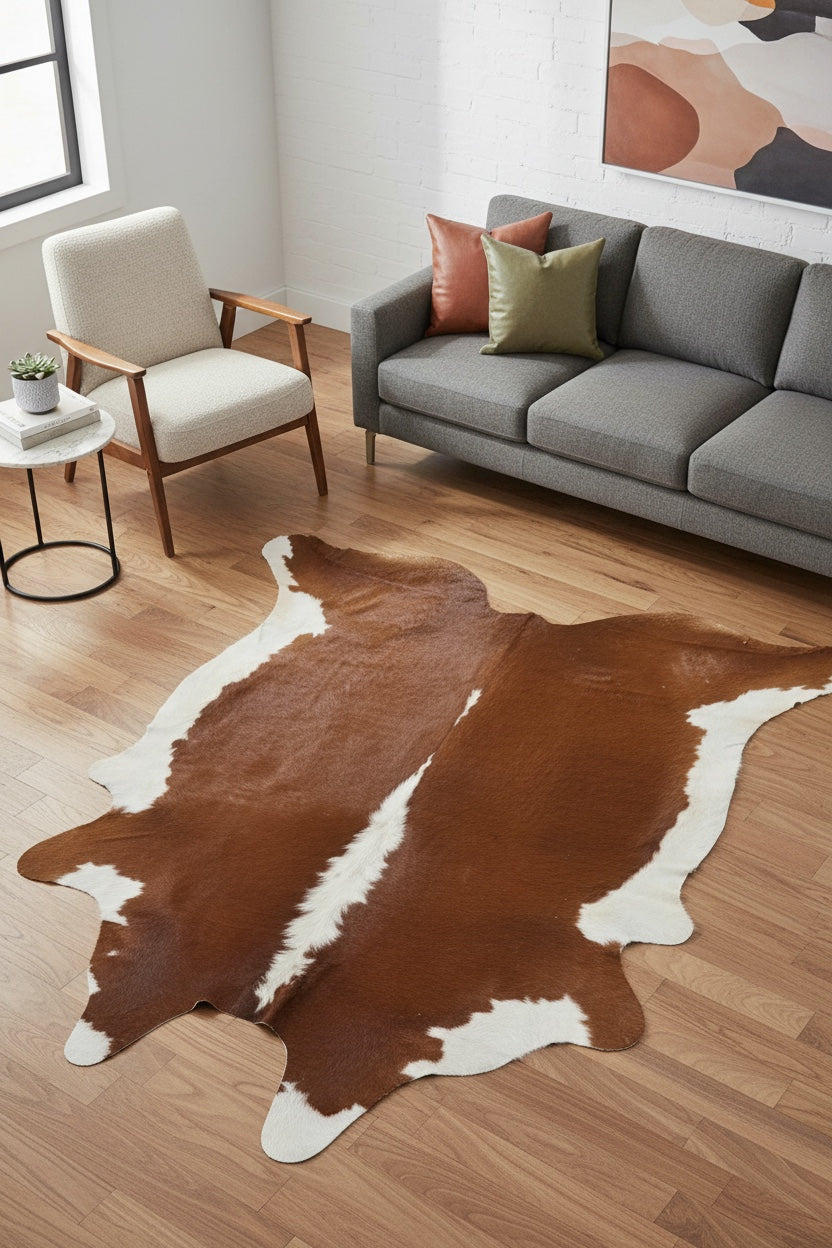 Argentine Original Leather Post Rug by Camel Carpet