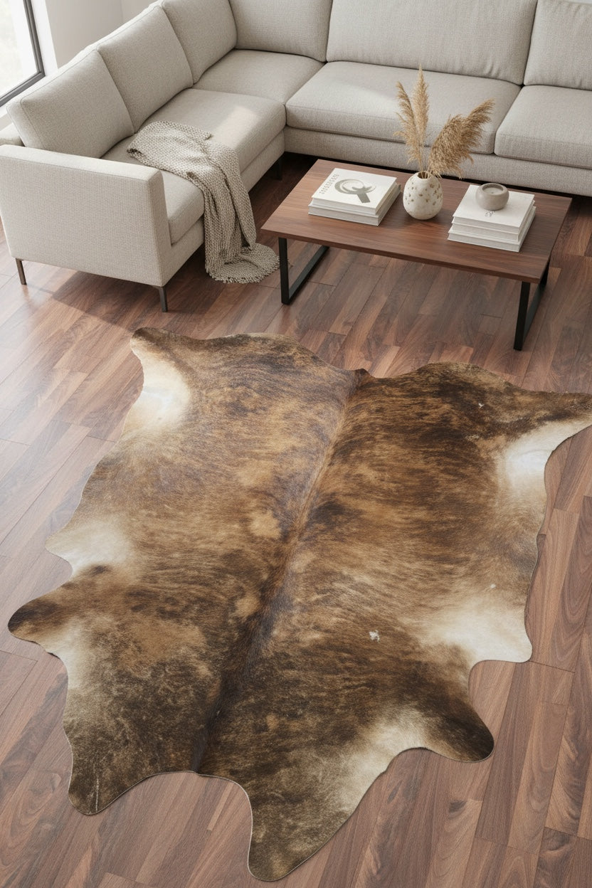 Argentine Original Leather Post Rug by Camel Carpet