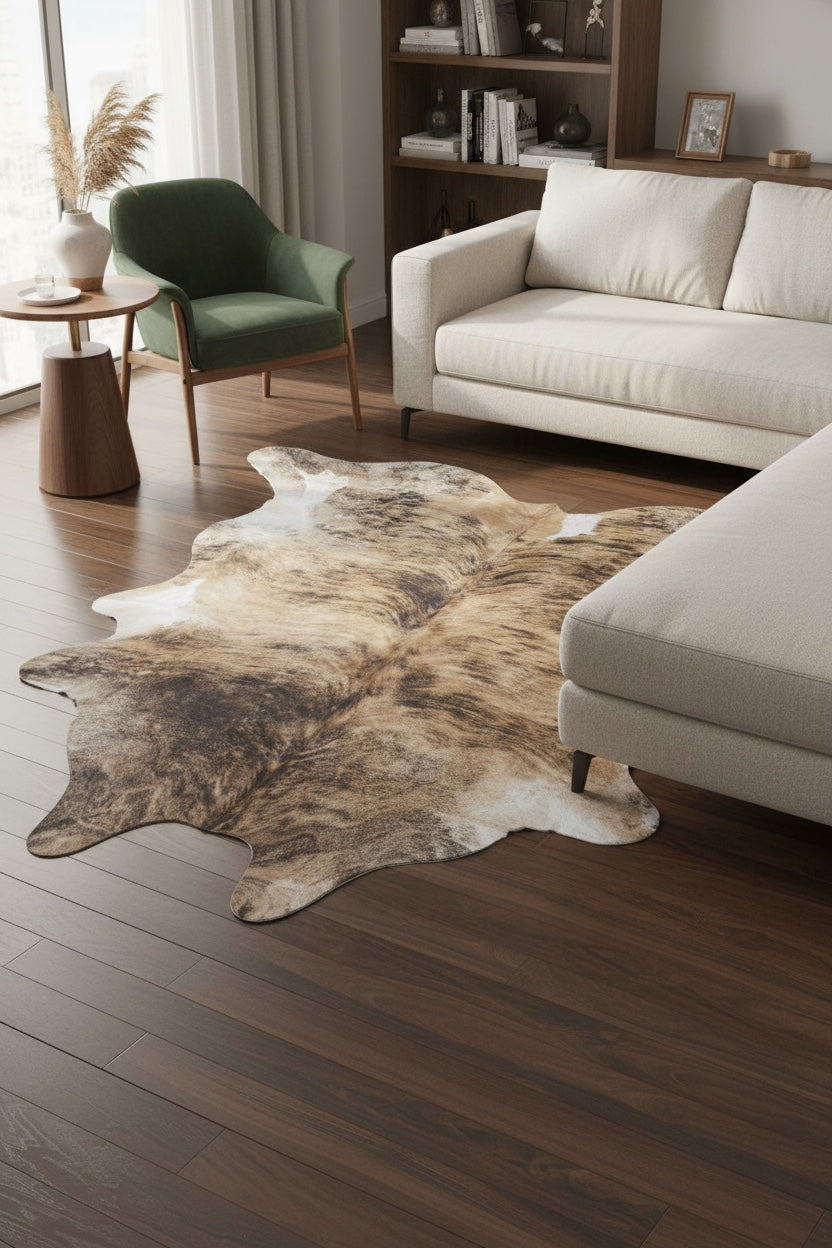 Argentine Original Leather Post Rug by Camel Carpet