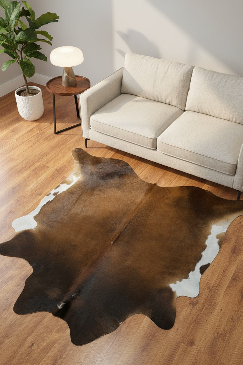 Argentine Original Leather Post Rug by Camel Carpet