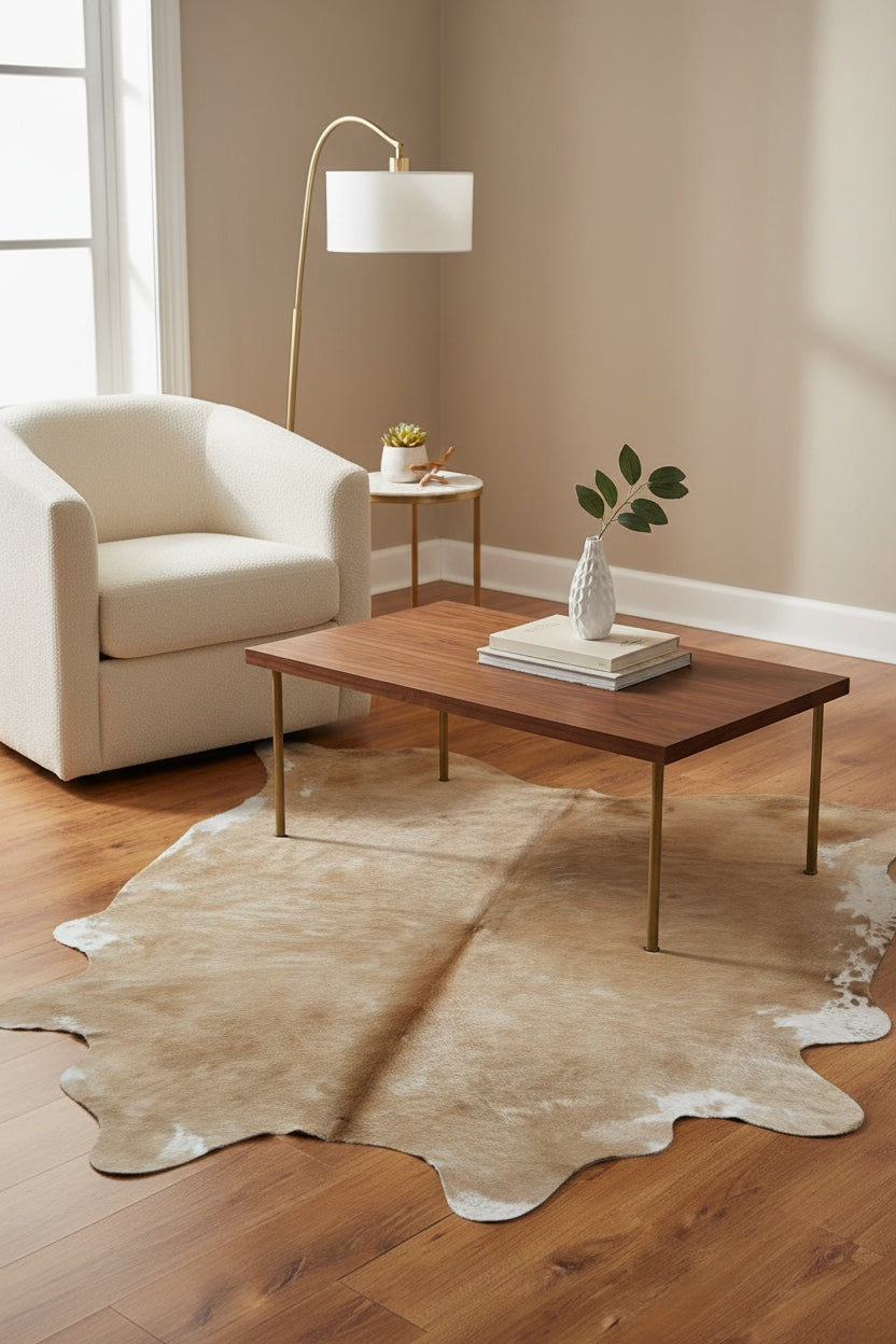 Argentine Original Leather Post Rug by Camel Carpet