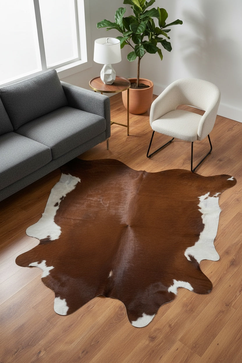 Argentine Original Leather Post Rug by Camel Carpet