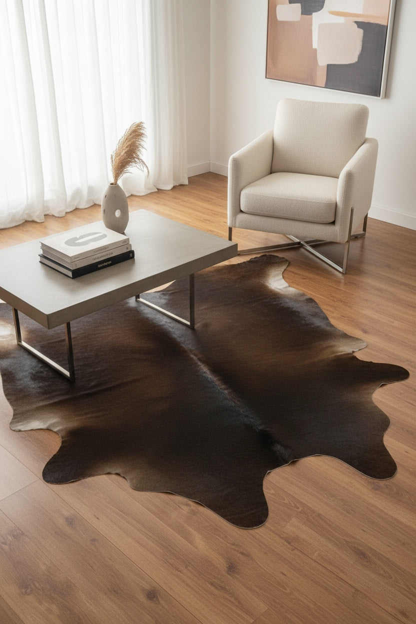 Argentine Original Leather Post Rug by Camel Carpet