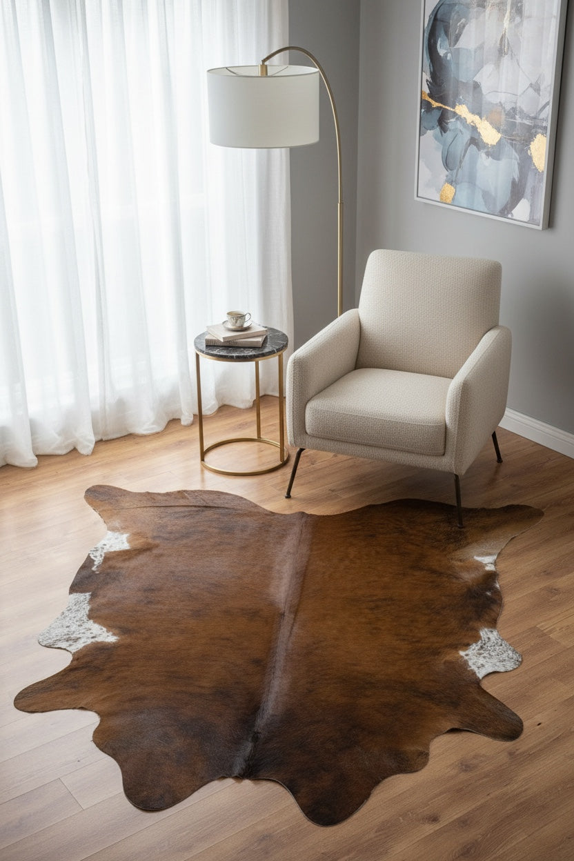 Argentine Original Leather Post Rug by Camel Carpet