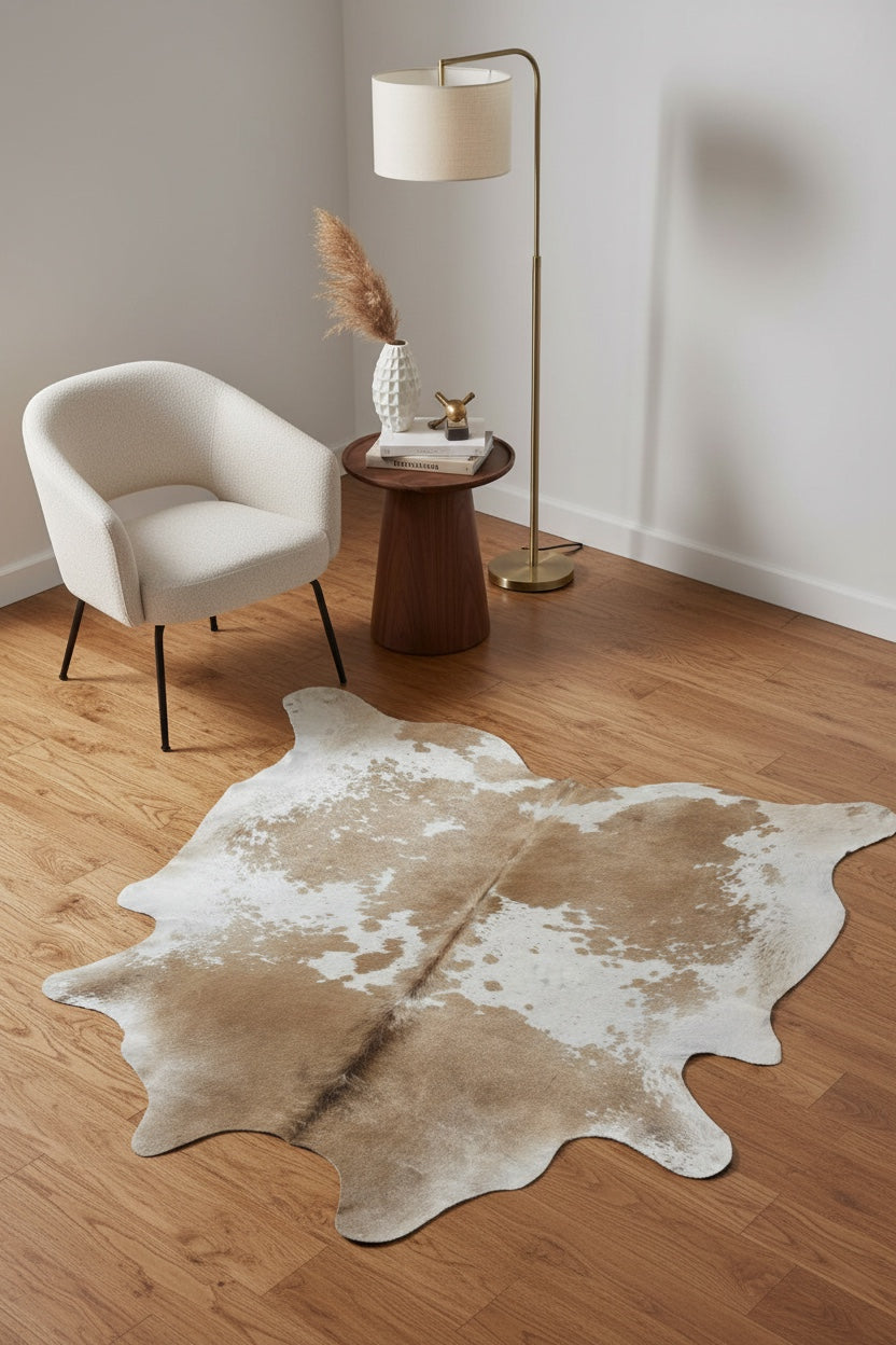 Argentine Original Leather Post Rug by Camel Carpet