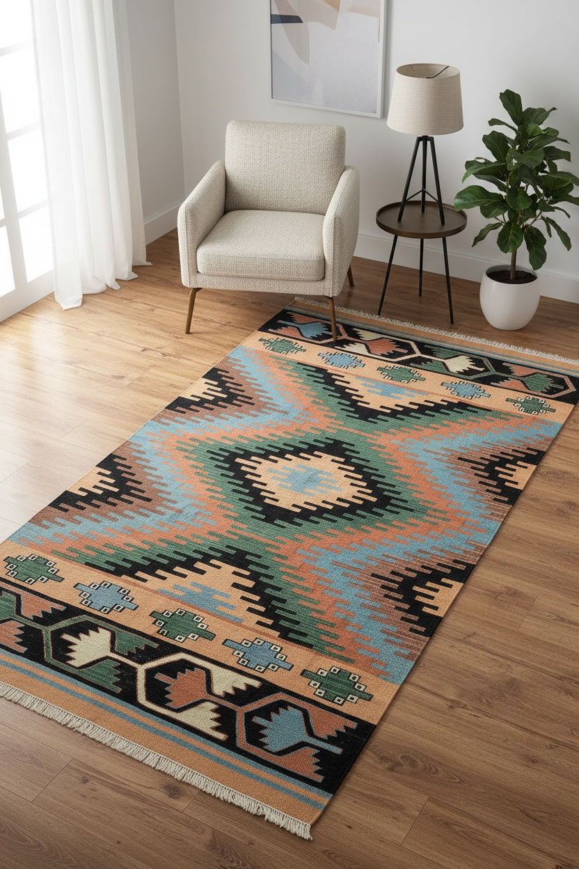 Anatolian Handwoven Kilim – 010841 by Camel Carpet