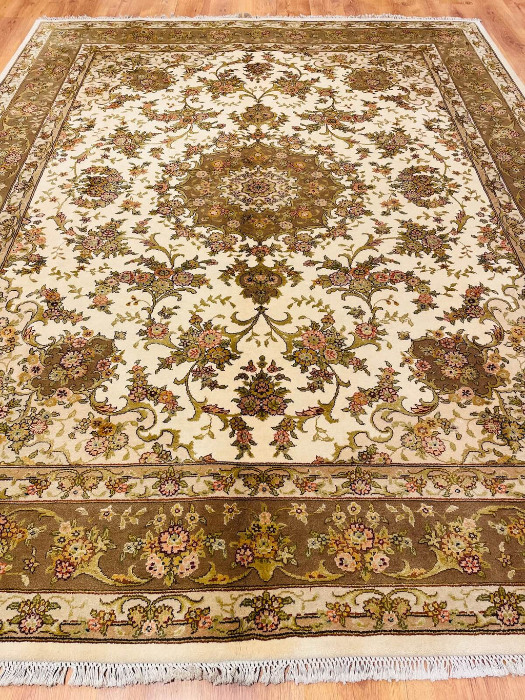 Enderun Silk-Blend Usak Handwoven Rug – 250X311 by Camel Carpet