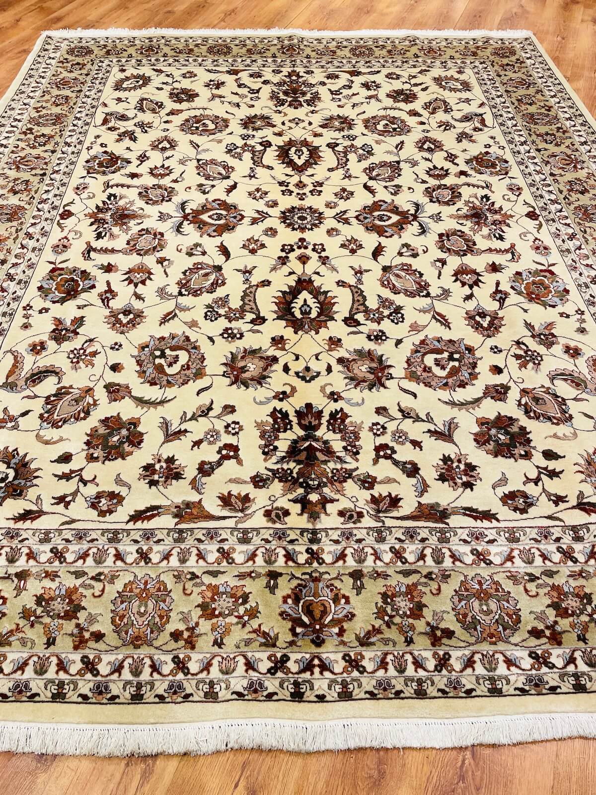 Enderun Silk-Blend Usak Handwoven Rug – 240X296 by Camel Carpet