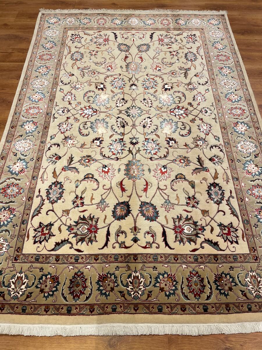 Enderun Silk-Blend Usak Handwoven Rug – 177X258 by Camel Carpet