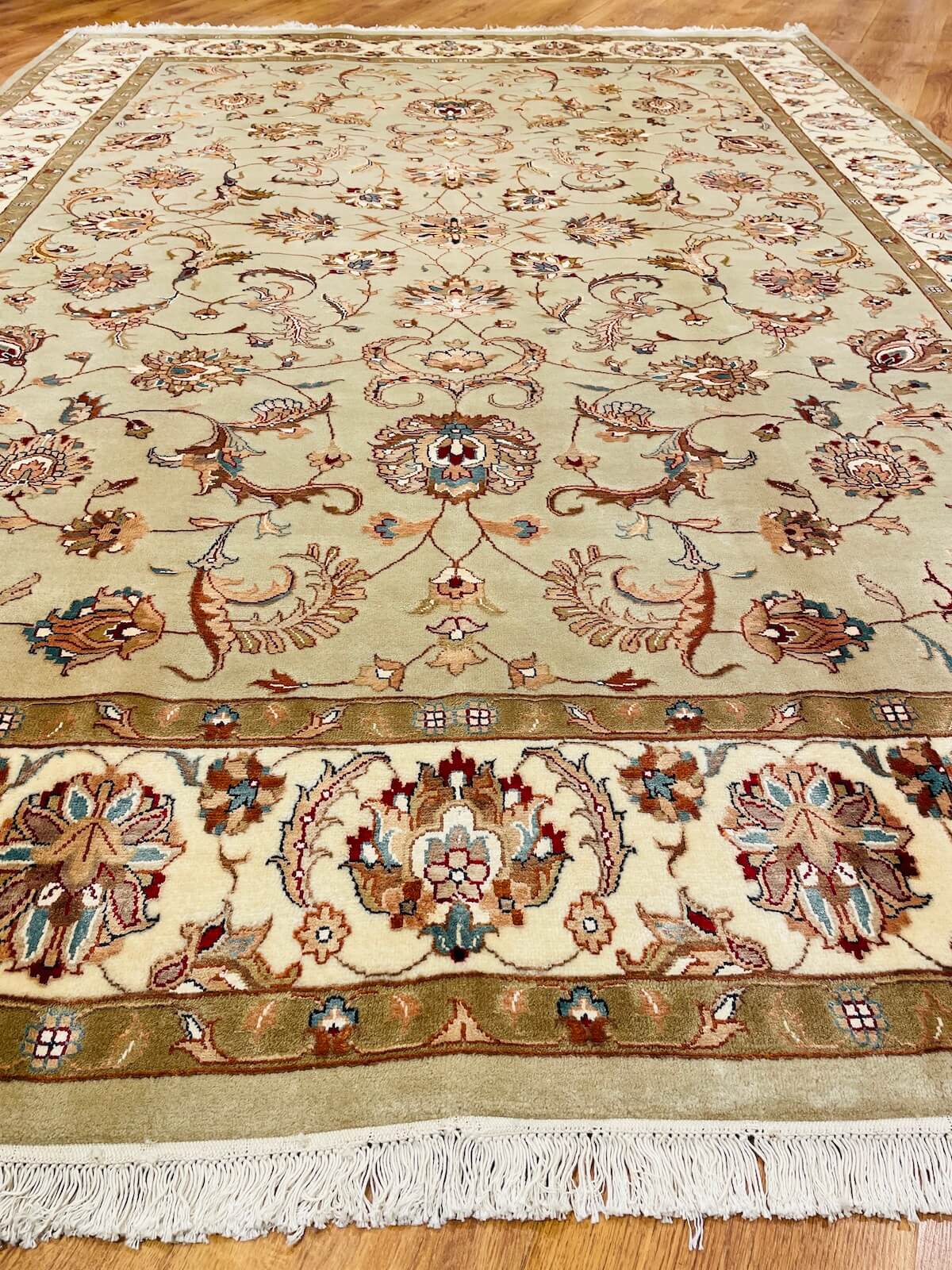 Enderun Silk-Blend Usak Handwoven Rug – 200X282 by Camel Carpet