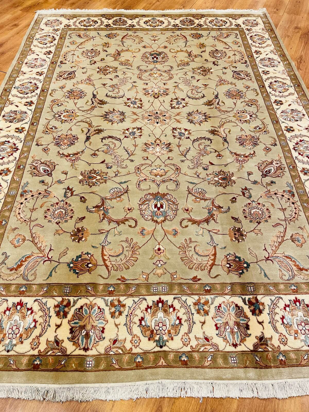 Enderun Silk-Blend Usak Handwoven Rug – 200X282 by Camel Carpet