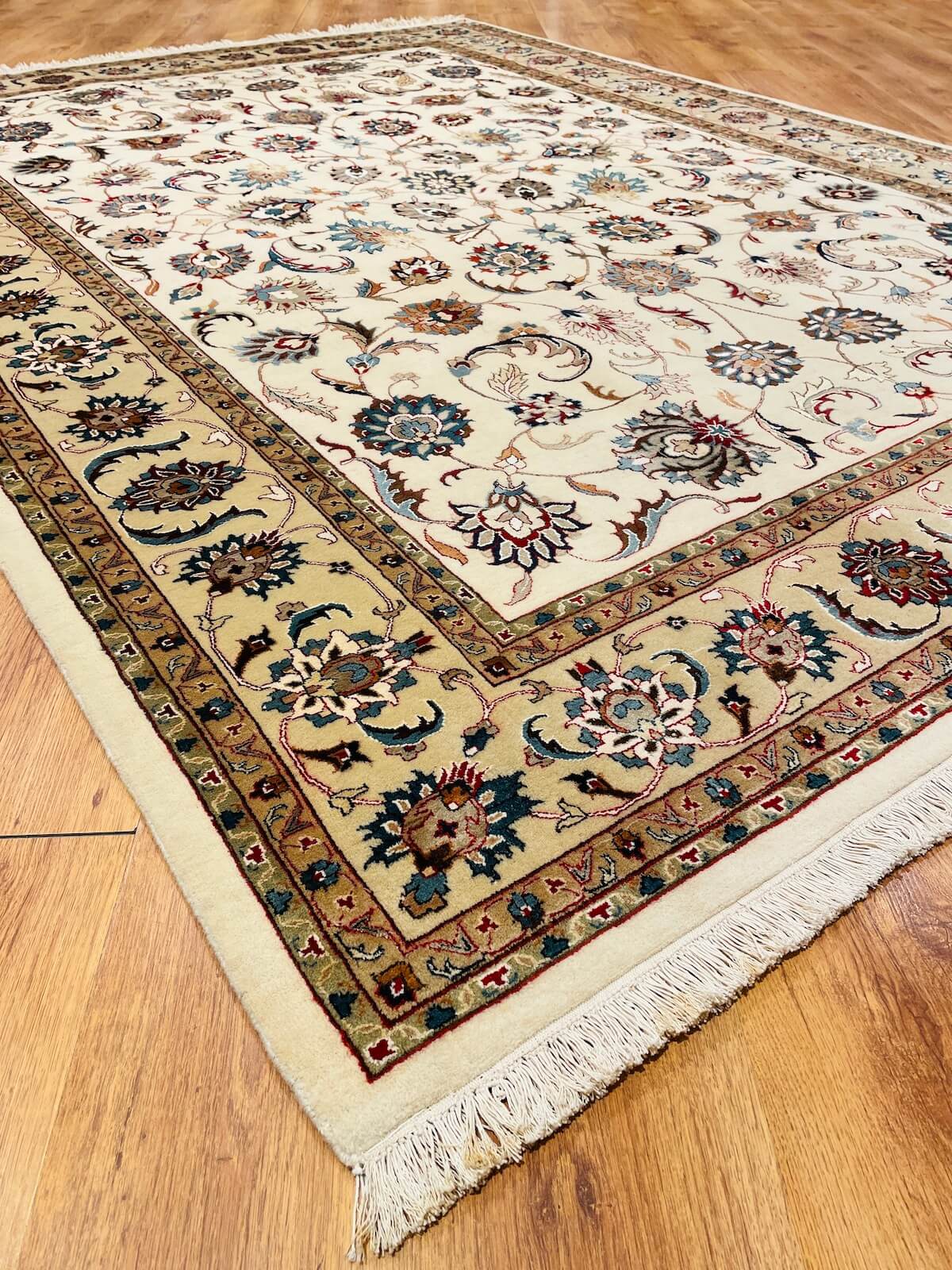 Enderun Silk-Blend Usak Handwoven Rug – 201X280 by Camel Carpet