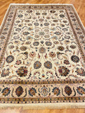 Enderun Silk-Blend Usak Handwoven Rug – 201X279 by Camel Carpet