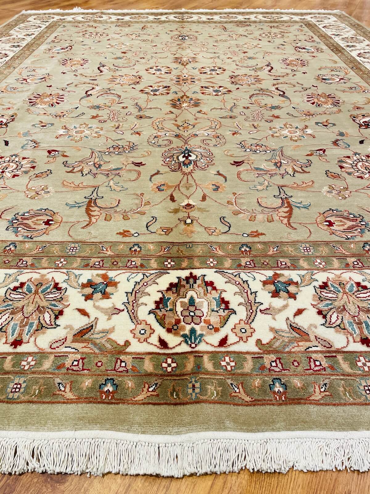 Enderun Silk-Blend Usak Handwoven Rug – 238X296 by Camel Carpet
