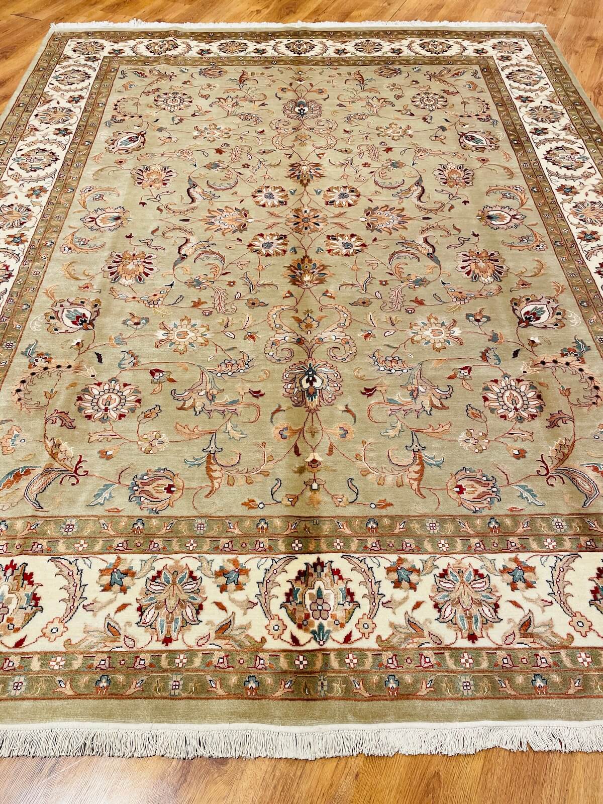 Enderun Silk-Blend Usak Handwoven Rug – 238X296 by Camel Carpet
