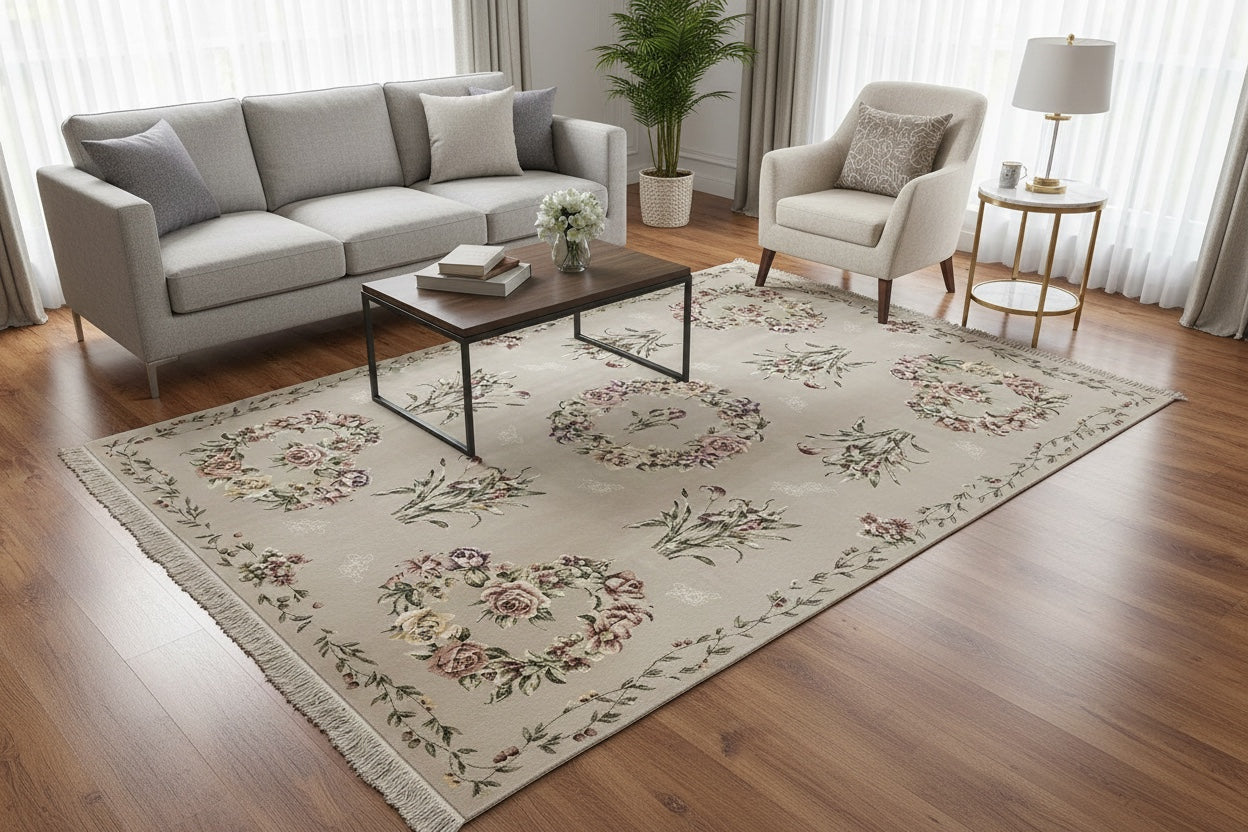 Feshane Handwoven Rug – 019944 by Camel Carpet
