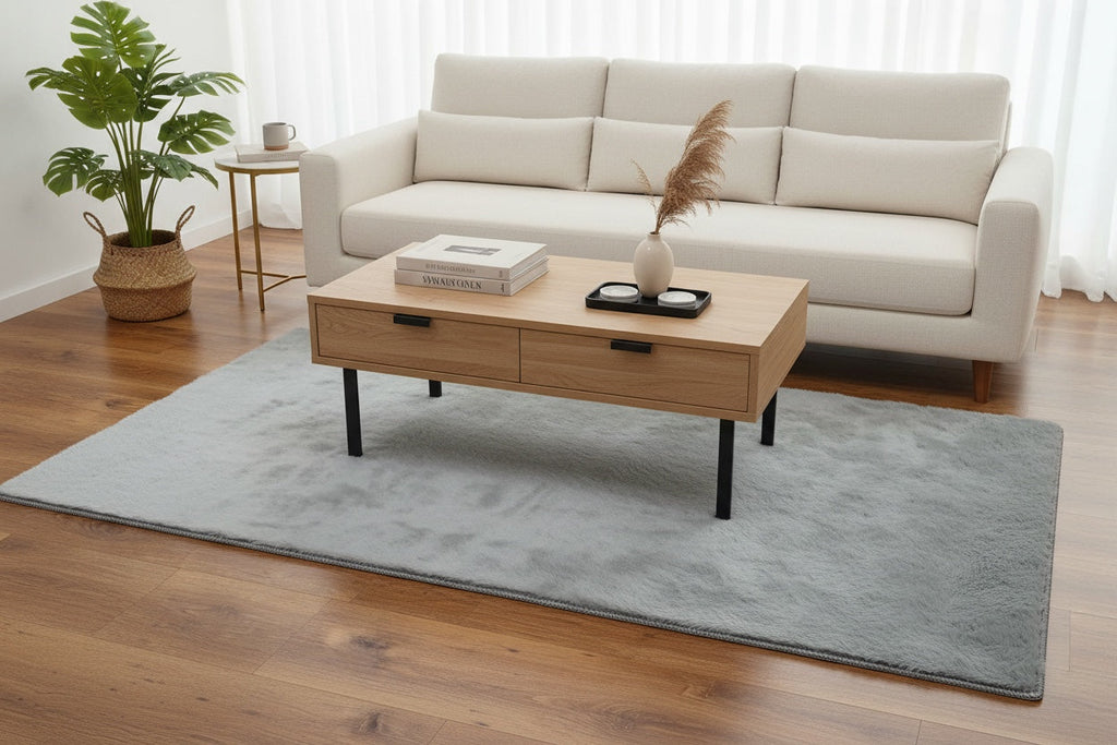 Gray Pelus Rug by Camel Carpet