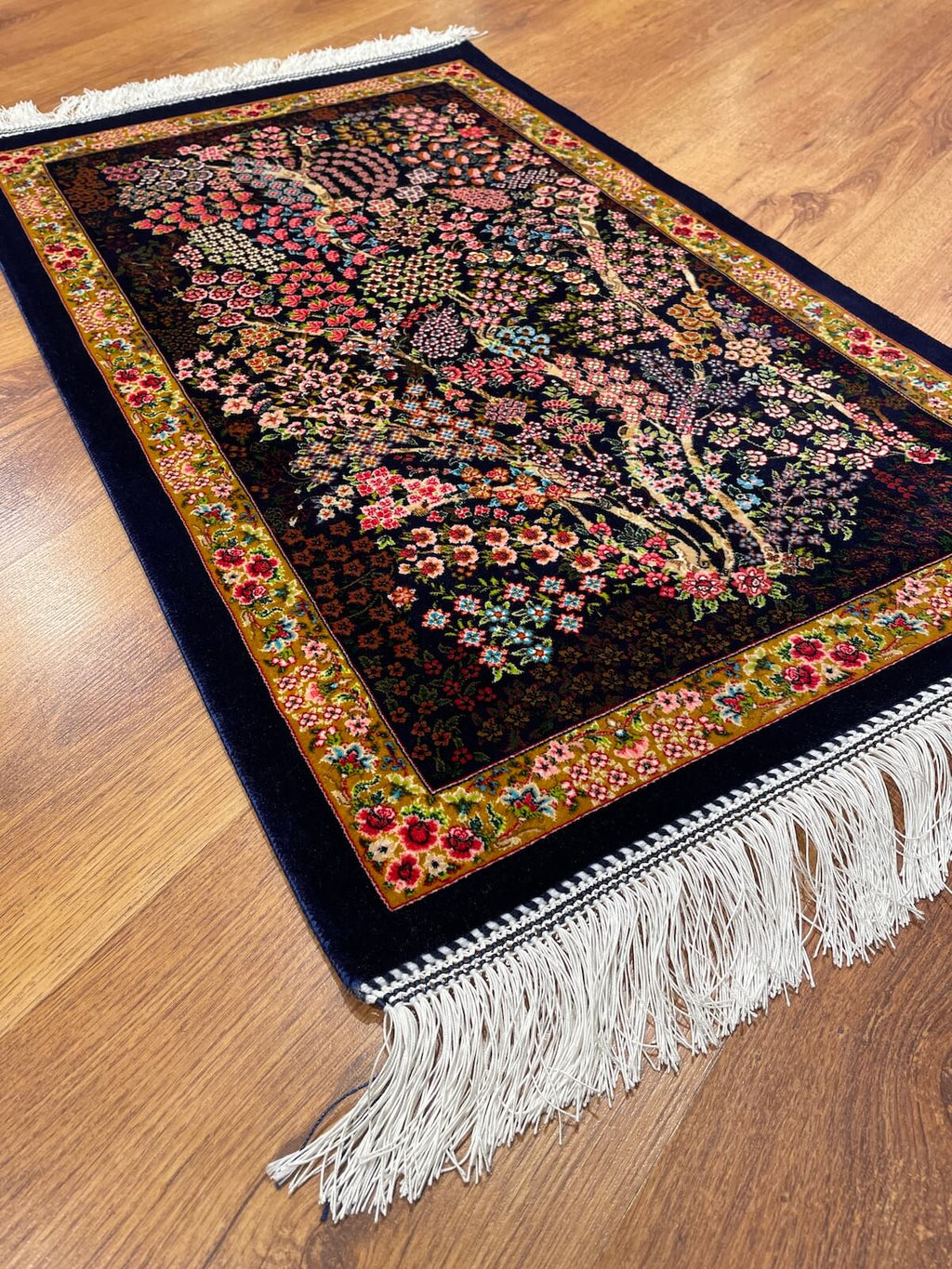 Hayat Agaci Patterned Tablo Bamboo Rug – 50X80 by Camel Carpet