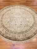 Hayyam Usak Handwoven Round Rug – 158X158 by Camel Carpet