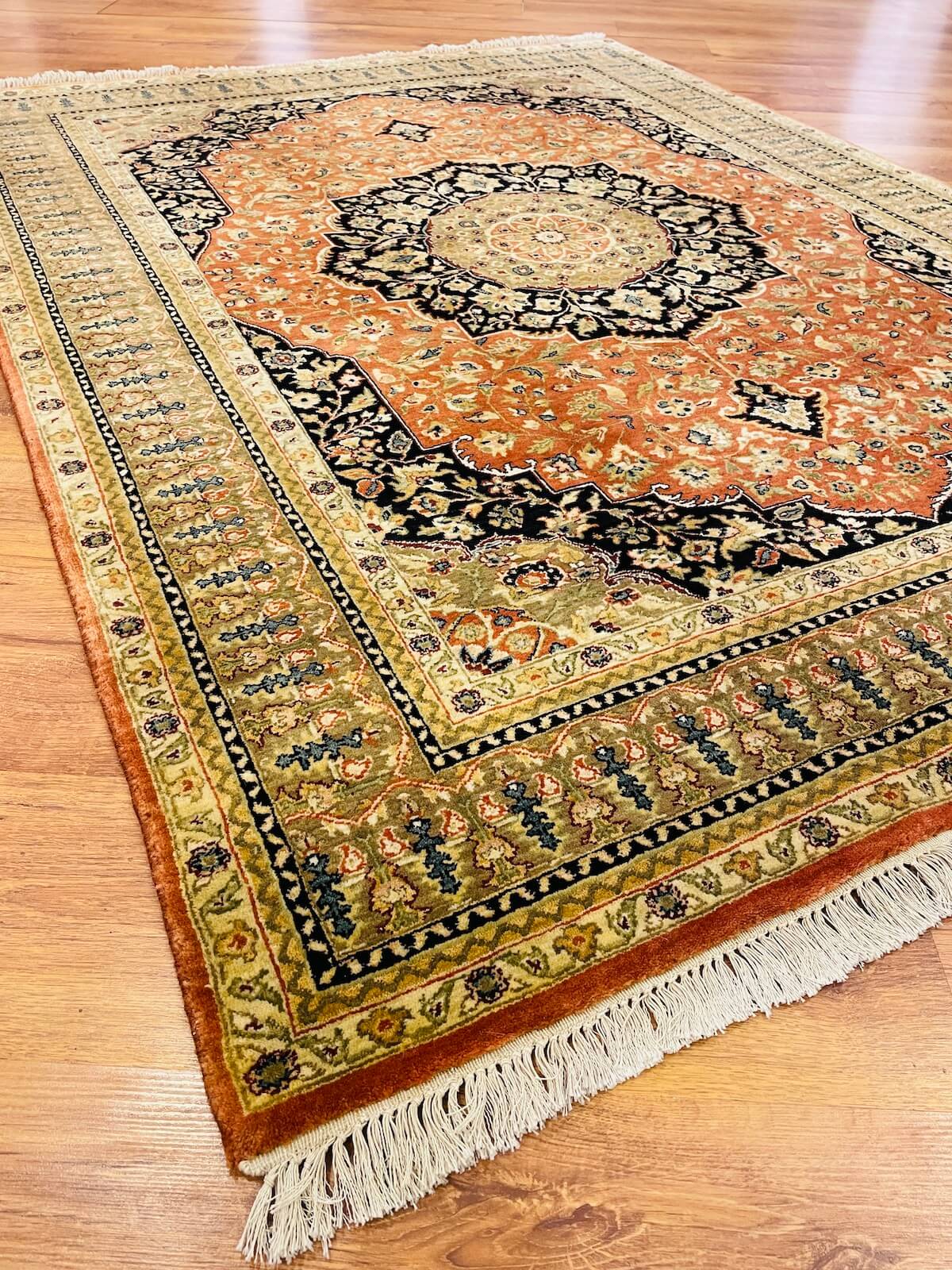 Hayyam Usak Handwoven Rug – 057145 by Camel Carpet